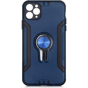Case 4U Apple iPhone 11 Pro Max Kılıf Darbe Emici Yüzüklü Standlı Koko Kapak Lacivert