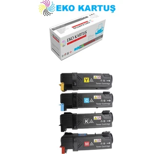 Eko Kartuş Xerox 6125 (106R01335-36-37-38) Set Muadil Toner