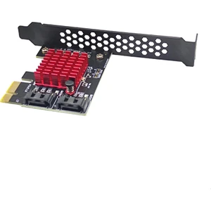 Pcı-Express 2 Bağlantı Noktası Kart Pcı-E 1x Gen3 - Sata3.0 Siyah JMB582 HDD SSD Için (Yurt Dışından)