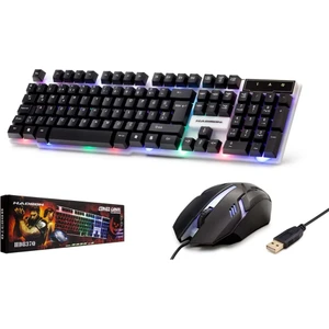 H837Q Klavye & Mouse Set Oyun Ledli Q