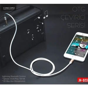 Iphone Aux Kablosu (Tak Çalıştır) 1metre Çevirici Otg Concord JH-023