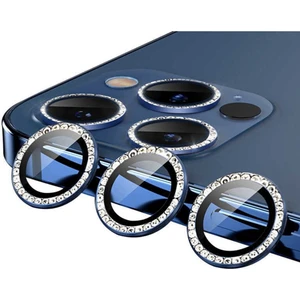 Apple iPhone 12 Pro Max Taşlı Kamera Lens Koruma Camı 3'lü