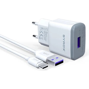 Eu-17-Huawei P30 Uyumlu Type-C Girişli Hızlı Şarj Aleti Cihazı Adaptör+Kablo  2.0A Q22