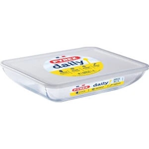 Pyrex dikdörtgen Fırın Kabı+Kapak 27X22X9CM
