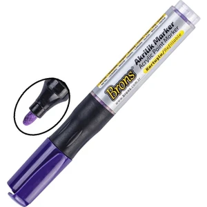 Akrilik Marker Yuvarlak Uç 1 Adet Brons Akrilik Markör Metal Seramik Ahşap Kumaş Tuval Cam Taş