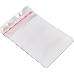 35 cm x 50 cm Şeffaf Bantlı Jelatin 25'li Yapışkanlı Poşet Tekstil Ambalaj
