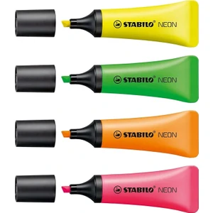 Neon Fosforlu Işaretleme Kalemi 4 Renk Set 72/4