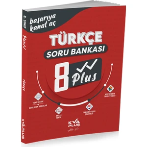 KVA Yayınları Koray Varol Akademi (Kva Plus) 8. Sınıf Plus Serisi Türkçe Soru Bankası