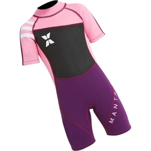 Kızlar Erkek Kısa Kollu Wetsuit Shorty Uv Güneş Koruma Tulum Xl