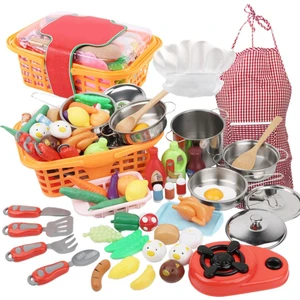 Çocuklar Mutfak Playset Çocuklar Oyna Pretend Rol Mutfak Okul Öncesi Öğrenme Oyuncak (Yurt Dışından)