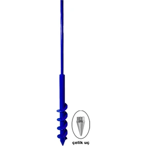 Matkap Toprak Burgusu Ucu Fide Fidan Çiçek Dikme 60CM x 5cm