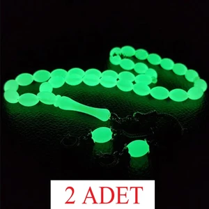 2 Adet Ayyıldız Püskül Kokulu Arpa Kesim Fosforlu Tesbih