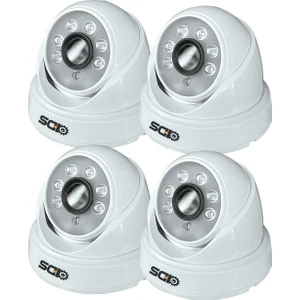 Ids 5mp Lensli 1080P Fullhd Ahd Güvenlik Kamerası Kamera Sistemleri Için Gece Görüşlü Iç Mekan 4 Adet