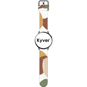 Xiaomi Watch S1 ve S1 Active Desenli Silikon Kordon 22 mm Uyumlu (Çöl Kumu-Kahve)