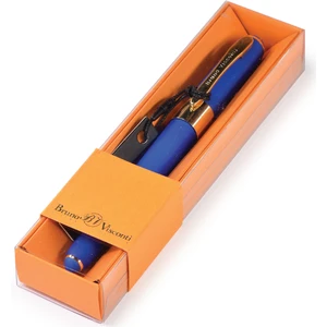 Bruno Visconti "Monaco" Tükenmez Kalem -Mavi-0,5 Mm. Kutulu - (Mavi Gövde, Turuncu Kutu)