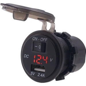 USB Şarj Voltmetre Anahtarı (Yurt Dışından)