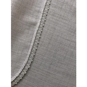 Işlemelik Linen Kumaş Ucu Püsküllü