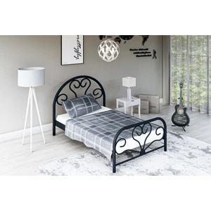 Gm 118 Baby Tek Kişilik Metal Karyola Siyah 90X190