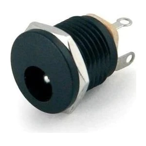 Adaptör Fişi - Dişi Yuvarlak Somunlu Şase 2.1 mm (IC-257)