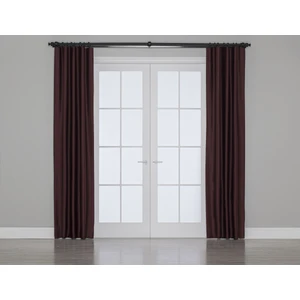 Gauze Fabric Design Blackout Karartma Özellikli Perde Bordo