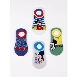 Mickey Mouse Lisanslı Çocuk 4 Çift Sneakers Çorap 19829