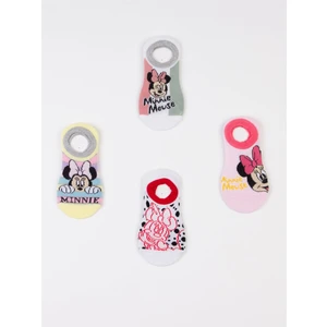 Minnie Mouse Lisanslı Çocuk 4 Çift Sneakers Çorap 19826