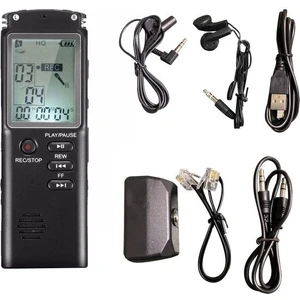 Profesyonel 16 GB Dijital Ses Kaydedici - Ses Kayıt Cihazı - Mp3 Çalar