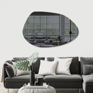 Ayna - Füme Ayna - Tasarım Şekilli Oval Ayna - 119cm x 79cm