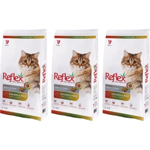 Tavuklu Renkli Taneli Yetişkin Kedi Maması 2 kg x 3 Adet