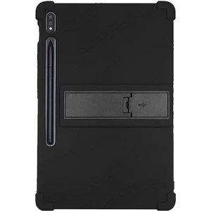 Samsung Galaxy Tab S8 SM-X700 11 Inch Standlı Silikon Kılıf - Siyah
