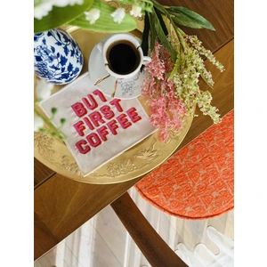 Ge Living But First Coffee Desenli Fuşya Kokteyl Peçete ( 1 Adet )