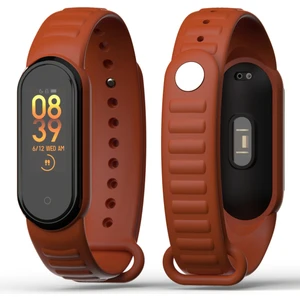 Xiaomi Mi Band 5/6 Uyumlu Loop Desenli Silikon Kordon