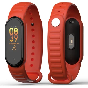 Xiaomi Mi Band 5/6 Uyumlu Loop Desenli Silikon Kordon
