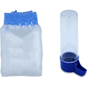 Kuş Kafesi Tülü Large ve Dikey Suluk 100 ml Set