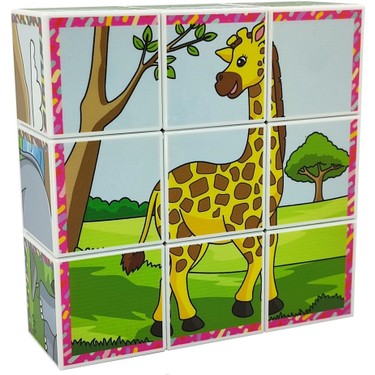 Küpss Safari Hayvanları Manyetik Yapboz (9 Mıknatıslı Küp 6 Fiyatı