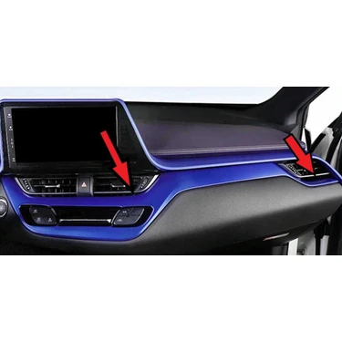 ÇMK Toyota C-Hr 2016-2019 Konsol Alt Kaplama 2 Parça Mavi Fiyatı