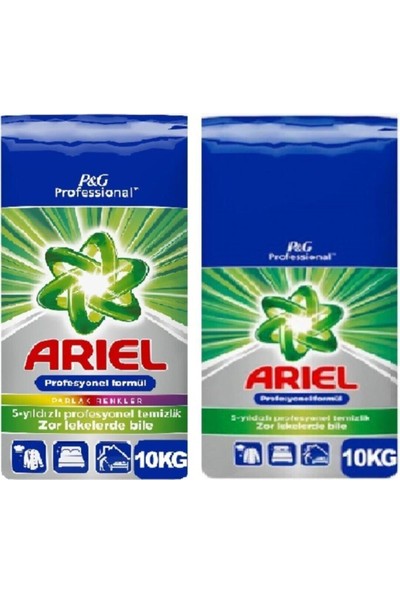 Ariel P&g Ariel 10 kg Proffesyonel Aqua & Ariel 10 Kgparlak Renkler