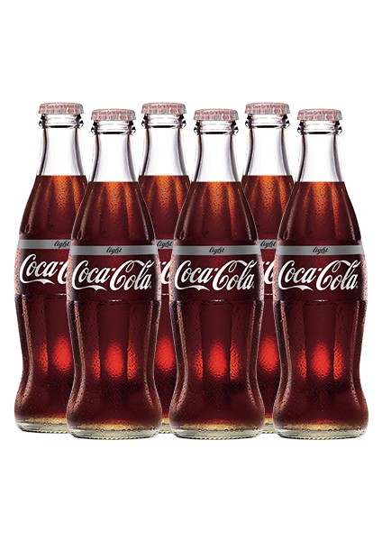 Coca-Cola Light Cam Şişe (6 x 250 Ml)