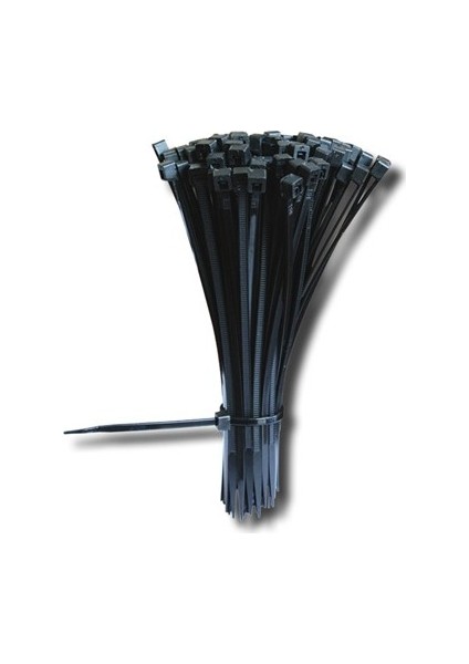 Klips Kablo Bağı Cırt Kelepçe 3.6X150MM Siyah