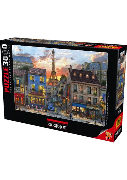 3000 Parçalık Puzzle / Paris Sokakları - Kod 4910