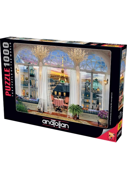 1000 Parçalık Puzzle / Paris Teras Manzarası - Kod 1091