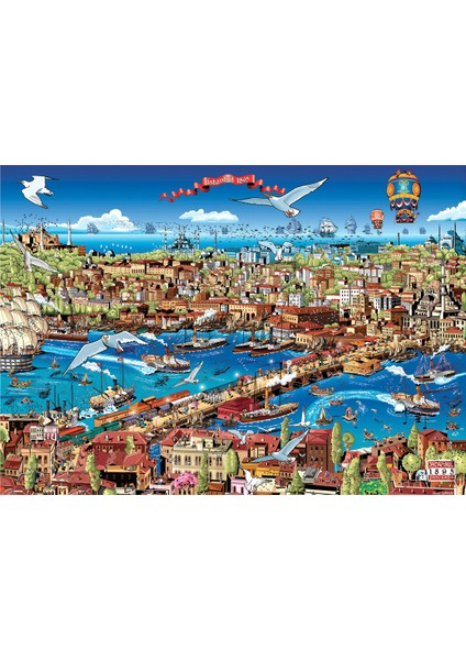 3000 Parçalık Puzzle / Istanbul 1895 - Kod 4921