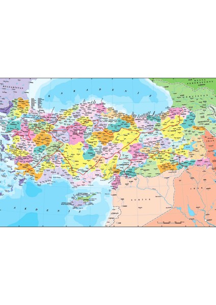 260 Parçalık Puzzle / Türkiye Siyasi Haritası - Kod 3269