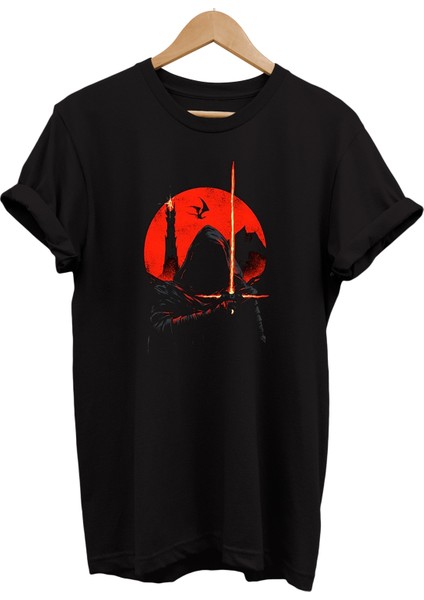 Lotr Yüzüklerin Efendisi Yüzük Tayfları Baskılı %100 Pamuk Oversize T-Shirt