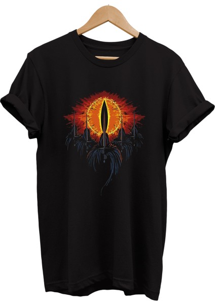 Lotr Yüzüklerin Efendisi Yüzük Tayfları Baskılı %100 Pamuk Oversize T-Shirt