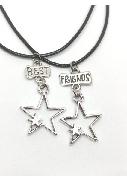 Eskitme Yıldızlar Arkadaşlık Bff Best Friends Kolyesi Çocuk Kolye