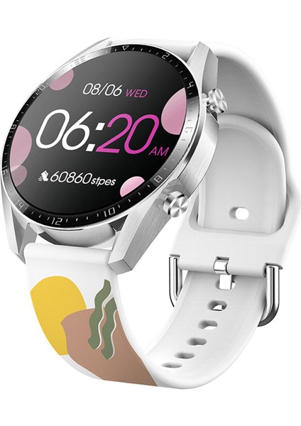 Amazfit Gts Uyumlu Desenli Silikon Kordon 20MM (Sarı-Kiremit) fiyatları