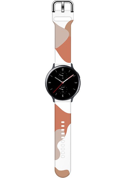 Amazfit Gts 2 42MM Uyumlu Desenli Silikon Kordon 20MM (Vizon-Çöl Kumu) fiyatları