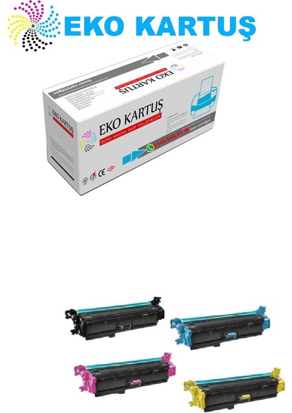 Hp Color Laserjet Enterprise Flow Mfp M577F (CF360-CF361-CF362-CF363) Set Muadil Toner