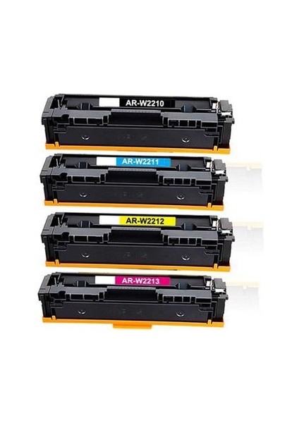 Hp Color Laserjet Pro Mfp M283FDN 207X(W2210) Set Chipsiz Muadil Toner